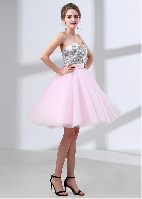 Lace Tulle Short Bridesmaid Dresses