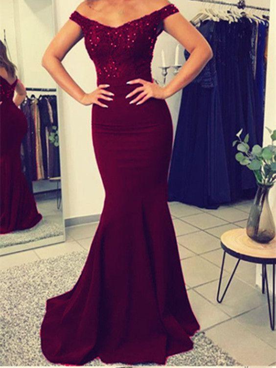 Tight burgundy 2024 prom dresses