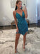 Hand Sewed Pearls Short Prom Dress Mini Homecoming Dress Cocktail Dress HD3132