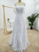 Modern Lace Off-the-shoulder Neckline A-line Wedding Dresses WD148