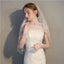 Pure Wedding Veil Double Layers Tulle Wedding Veil With Appliques WV005