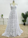 Romantic Lace Halter Neckline A-line Wedding Dresses With Appliques WD019