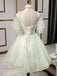 Beautiful Beads Tulle Sweetheart Neckline Ball Gown Homecoming Dresses HD329