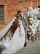 Off The Shoulder 3D Flower Lace Beach Wedding Dresses Rustic Boho Wedding Dress WD1915