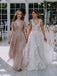 $298.99 3D Floral Lace Ball Gown Wedding Gown V Neck Floor Length Wedding Dress WD1917