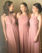 Fabulous Chiffon Halter Neckline Floor-length A-line Bridesmaid Dress BD012