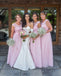 Eye-catching Lace & Chiffon Scoop Neckline A-line Bridesmaid Dresses BD108