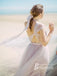 Amazing Tulle One Shoulder Neckline Floor-length A-line Bridesmaid Dresses With Pleats BD170