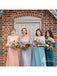 Charming Spaghetti Straps A-line Bridesmaid Dresses With Cap Sleeves BD171