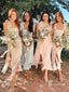 Amazing Taffeta Spaghetti Straps Neckline A-line Bridesmaid Dresses BD174