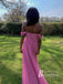 Amazing Chiffon Off-the-shoulder Neckline A-line Bridesmaid Dresses BD179