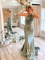 Multi Neckline Chiffon Mermaid Bridesmaid Dresses With Sweep Train BD182