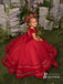 Shimmering Beaded Tulle Jewel Neckline Ball Gown Flower Girl Dresses FD101