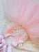 Sweet Tulle Scoop Neckline Appliques Long Sleeves Flower Girl Dresses FD104