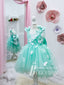 Cute Tulle & Satin Square Neckline Appliques A-line Flower Girl Dresses FD106
