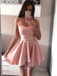 Cheap Satin Homecoming Dresses A-line Sweetheart Short Gowns HD077