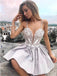 Glamorous A-line Homecoming Dresses Appliqued Short Gowns HD084