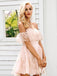 Stunning Lace Off-the-shoulder Neckline A-line Homecoming Dress HD101