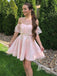 Stunning Lace Off-the-shoulder Neckline A-line Homecoming Dress HD101