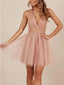 Alluring Tulle Homecoming Dresses A-line Short Sexy Gowns HD110