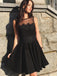 Gorgeous Satin Homecoming Dresses A-line Jewel Short Gowns HD169