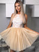 Modern Tulle Homecoming Dresses With Appliques A-line Gowns HD170