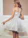 Charming Organza Short Homecoming Dresses A-line Appliqued Gowns HD182