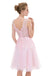 Excellent Tulle Scoop Neckline A-line Homecoming Dresses With Appliques HD184