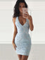 Unique Sheath Homecoming Dresses Lace Short Prom Gowns HD185
