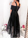 Popular satin A-line Homecoming Dresses With Cap Sleeves Hi-lo Gowns HD215