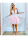 Elegant Tulle V-neck Neckline Ball Gown Homecoming Dresses HD220