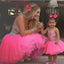 Outstanding Tulle Strapless Neckline Ball Gown Flower Girl Dresses With Rhinestones FD085