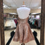 Sparkly Sequin Halter Neckline Short A-line Homecoming Dresses HD233