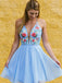 Graceful Chiffon Halter Neckline A-line Homecoming Dresses HD247