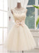 Brilliant Lace & Tulle Scoop Neckline A-line Homecoming Dresses HD250
