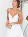Unique Satin A-line Homecoming Dresses With Short Length White Gowns HD255