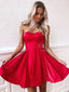 Simple Taffeta A-line Homecoming Dresses Sweetheart Short Gowns HD259
