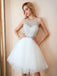 Shining Jewel A-line Homecoming Dresses Short Organza Gowns HD268