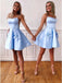 Lovely Spaghetti Straps A-line Homecoming Dresses With Bowknot HD273