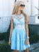 Delicate Chiffon Jewel Neckline Short A-line Homecoming Dresses HD302