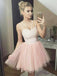 Sweet Satin & Tulle Spaghetti Straps Ball Gown Cocktail Dresses CD058