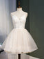 Simple Organza V-Neck Ball Gown Homecoming Dresses HD334
