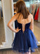 Dreaming A-line Sweetheart Tulle Short Simple Homecoming Dresses HD463