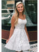 Gorgeous Lace Spaghetti Straps A-line Homecoming Dresses With Beaded HD477