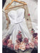 Exquisite Tulle Longsleeves 3D Appliques A-line Homecoming Dresses HD480