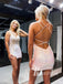 Sparkly Appliques Sequines Lace Open Back Sheath Homecoming Dresses HD488