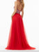 Delicate Embroidery A-line Prom Dresses Long Tulle Formal Gowns PD001