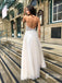 Amazing Spaghetti Strap Tulle Appliqued Floor-Length A-line Prom Dresses PD013
