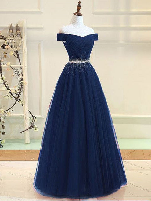 Fabulous Tulle Ball Gown Prom Dresses With Rhinestones PD155