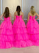 Fabulous Sweetheart Neckline High-low Tulle A-line Prom Dress PD180